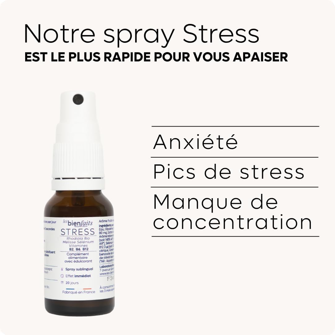 POWERFUL ADULT ANTI-STRESS SPRAY | Promotes Soothing & Reduces Agitation | Red Fruit Flavour | Melissa, Rhodiola & Plants | Calming Food Supplement | 20 Days (Pack of 3) - Image 3