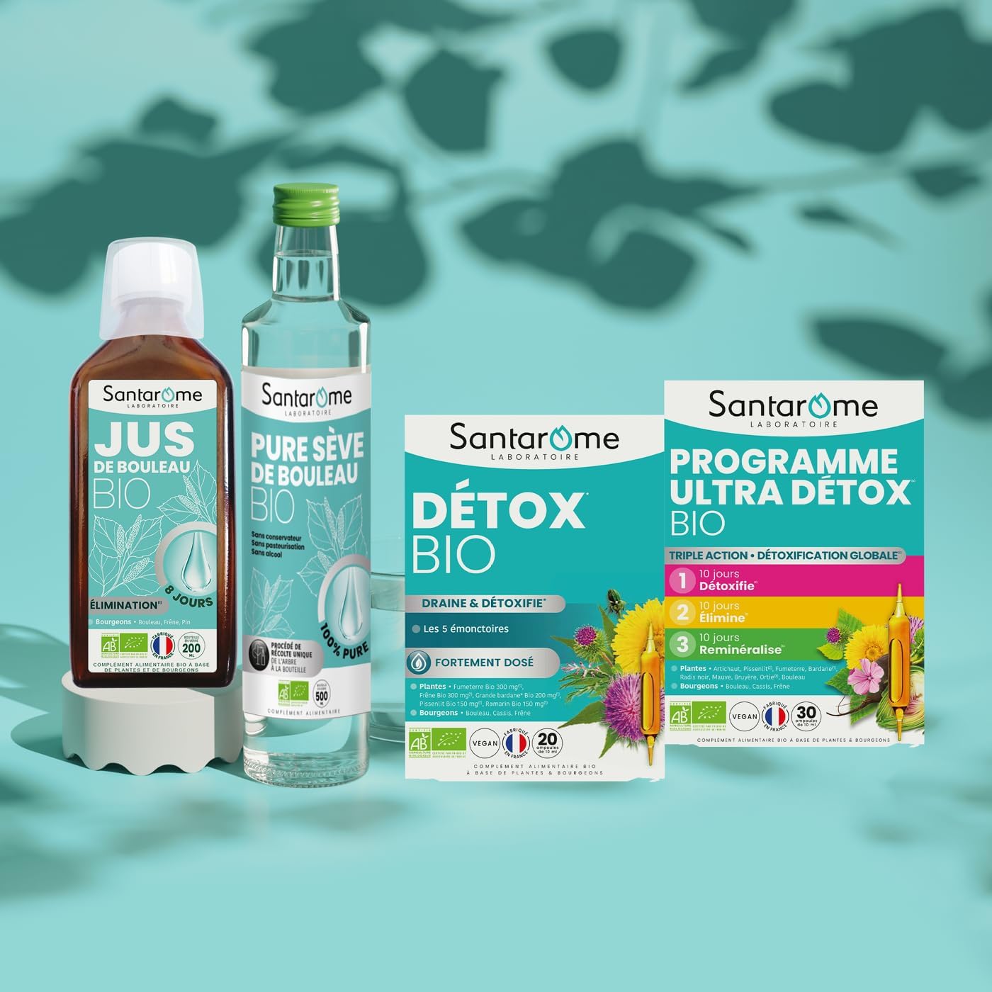Santarome Bio - Organic Ultra Detox Program | Detox Food Supplement | Detoxes, Eliminates, Remineralizes - Organic Herbal - Artichoke, Black Radish, Burdock | 1 Month Cure | Vegan | Made In France - Image 7