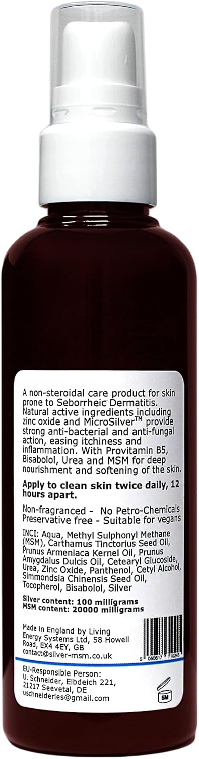 Silver-MSM Seb Derm Unscented Cream 100ml | For skin prone to seborrheic dermatitis - Image 3
