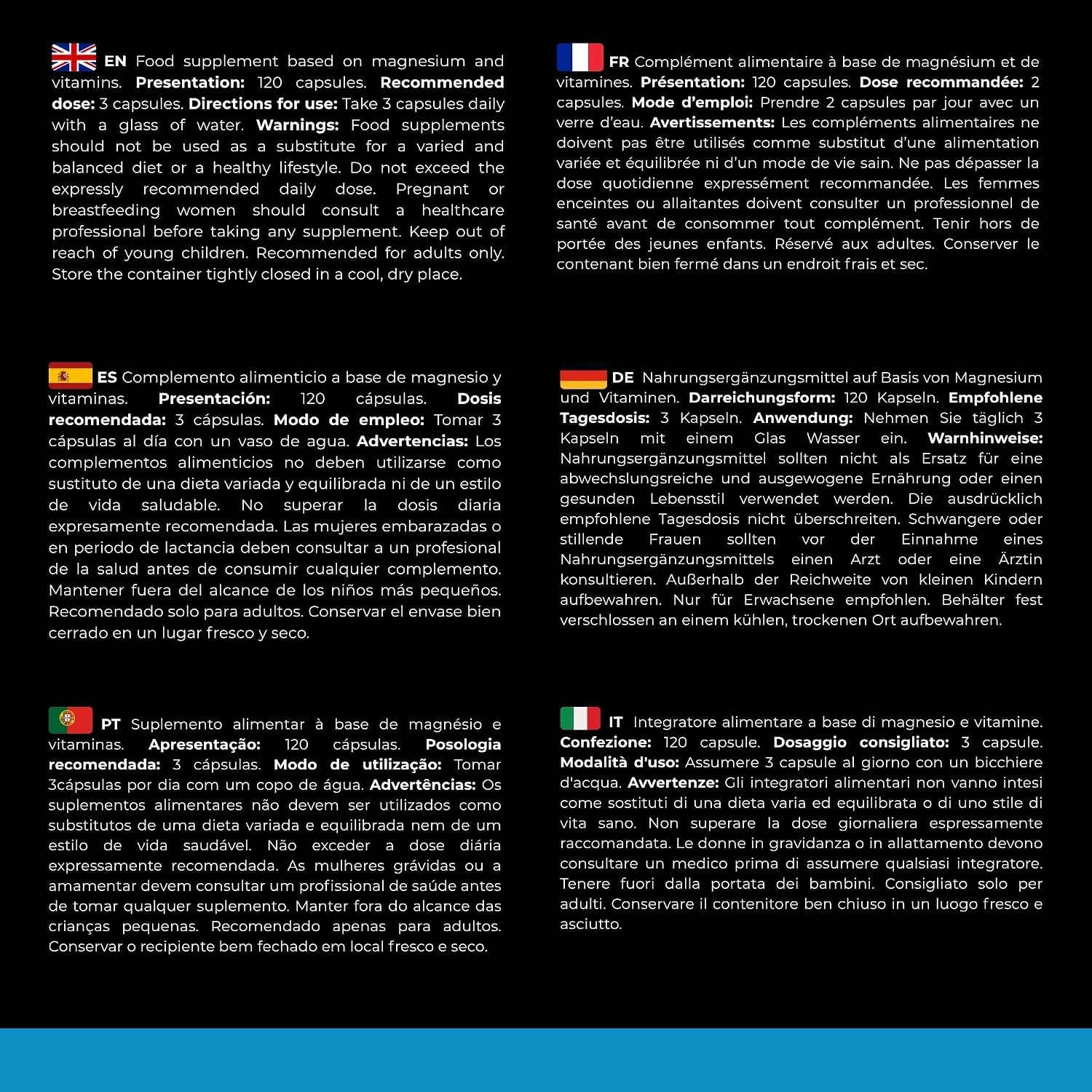 Magnésium Complex - Bisglicinate, Citrate, Malate, Oxyde avec Vitamines B5, B6, B12 & Zinc | Fatigue, Stress & Douleurs Musculaires | Haute Absorption | 120 Gélules Végan | INDESmed FORMULA SMART - Image 10