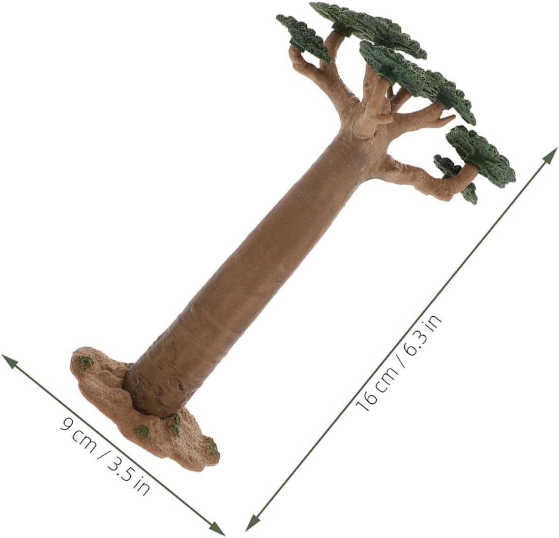 COHEALI Modèle Mini Baobab Artificiel en PVC, Décoration Stable et Résistante pour Table de Maquettes ou Décoration Intérieure, Lot de 2 Pièces Fond Plat - Image 3