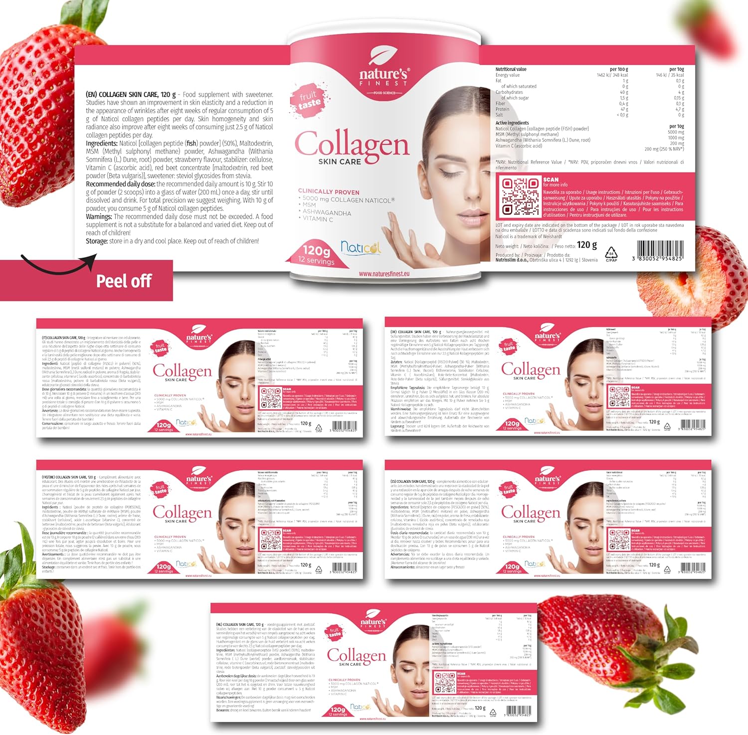 Nature's Finest Collagen Skincare with Naticol Marine Collagen, MSM and Vitamin C Powder, Hydrolyzed Marine Collagen Peptides Type 1 - Hair and Skin Collagen - Image 11