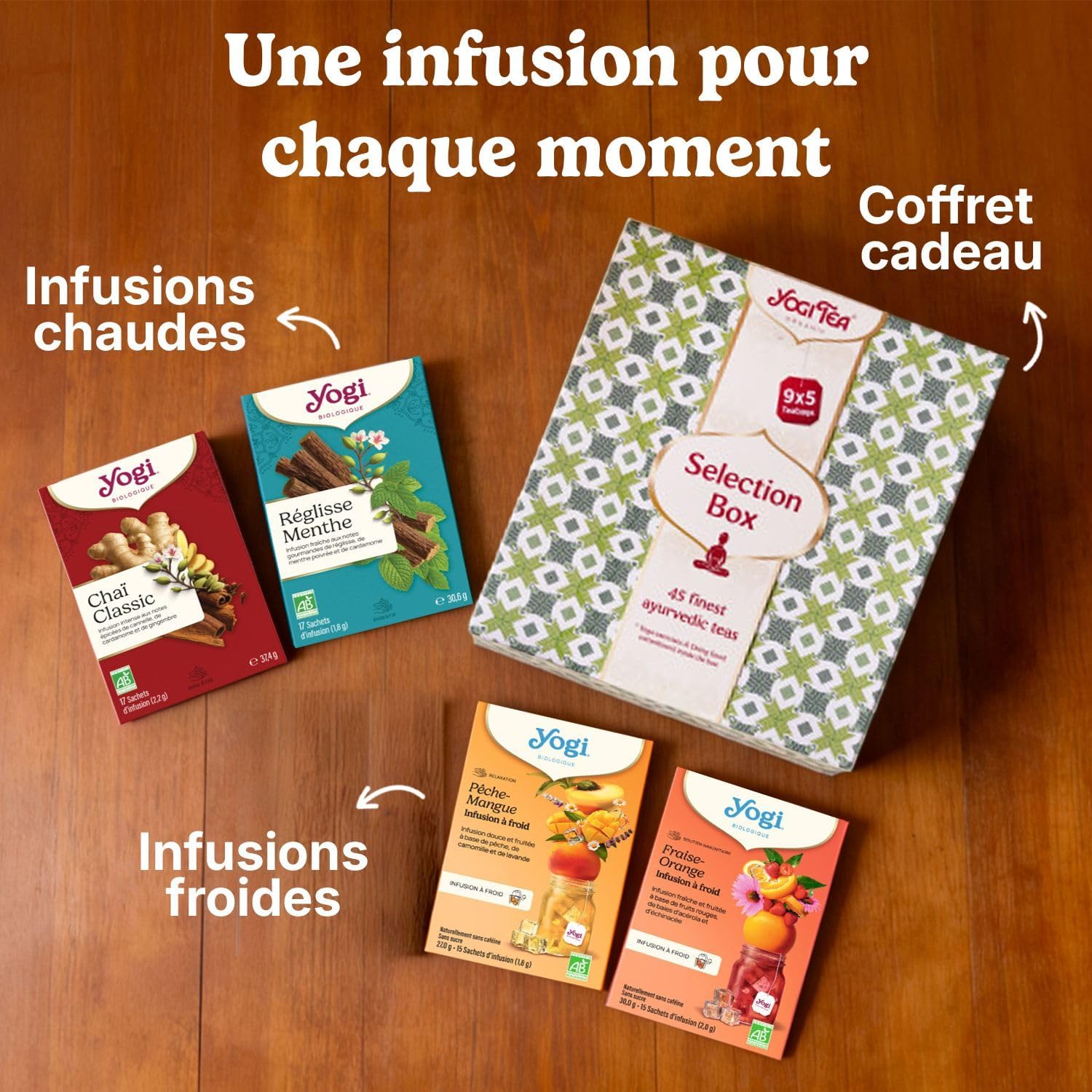 YOGI TEA – Bonne Nuit Bio – Relaxing Infusion Without Caffeine – Blend of Fennel, Chamomile Flowers & Valerian Root – Relaxation & Sleep – 17 Sachets - Image 3