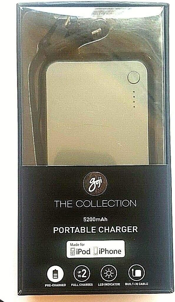 Goji 5,200 mAh Portable Power Bank Charger Lightning and Micro USB Gunmetal Grey - Image 3