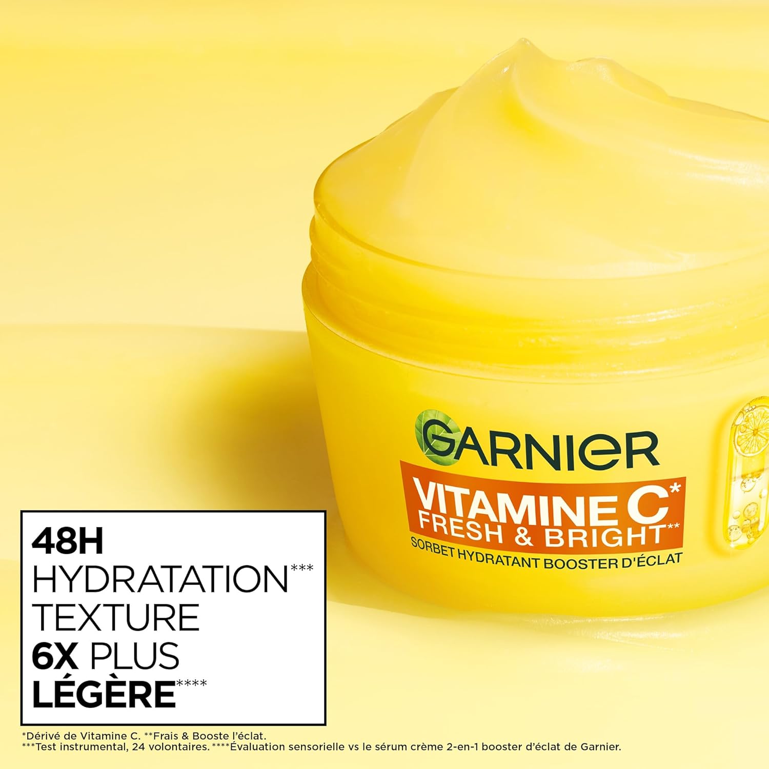 GARNIER - SkinActive Vitamin C - Fresh & Bright Moisturizing Sorbet Cream (85ml) + Vitamin C Day Serum (30ml) - Reduces Dark Spots, Unifies & Boost Complexion Radiance - All Skin Types - Image 3