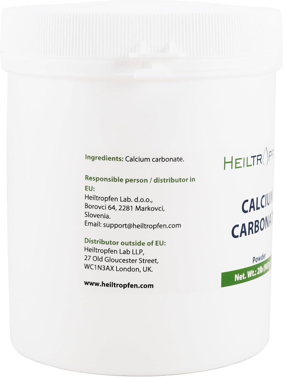 Calcium Carbonate Powder | 2 lb - 907 g | Highest Purity Limestone | Third Party Lab Analysis | Heiltropfen - Image 4