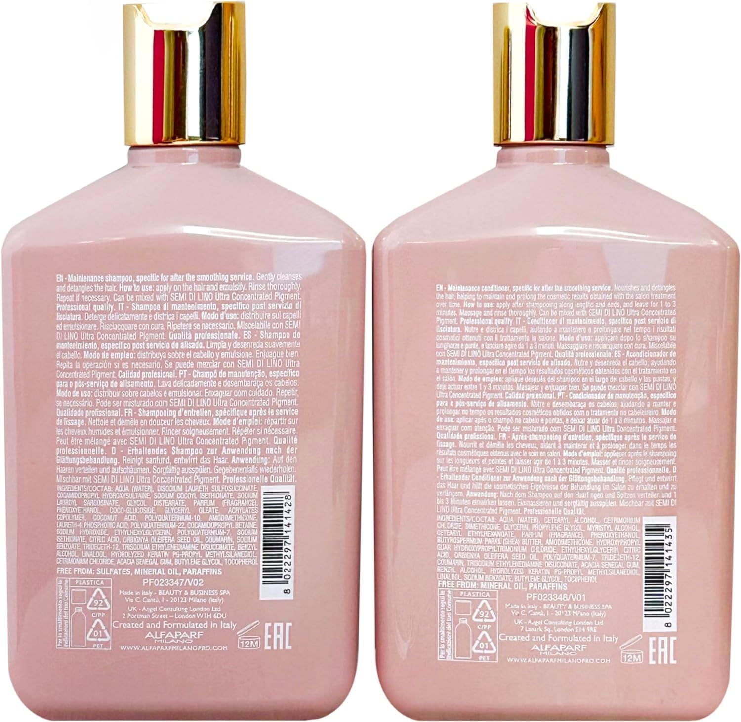 Alfaparf Lisse Design Keratin Shampoo & Conditioner 2x 250 ml by AlfaParf - Image 3