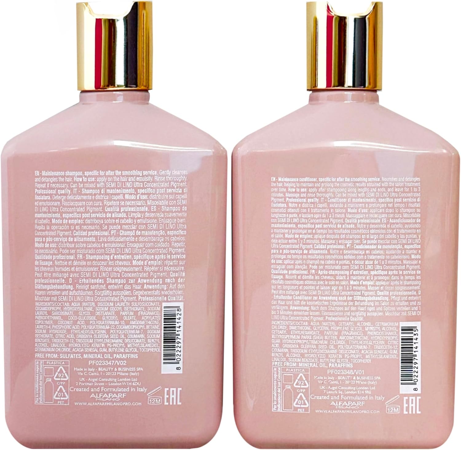Alfaparf Lisse Design Keratin Shampoo & Conditioner 2x 250 ml by AlfaParf - Image 4