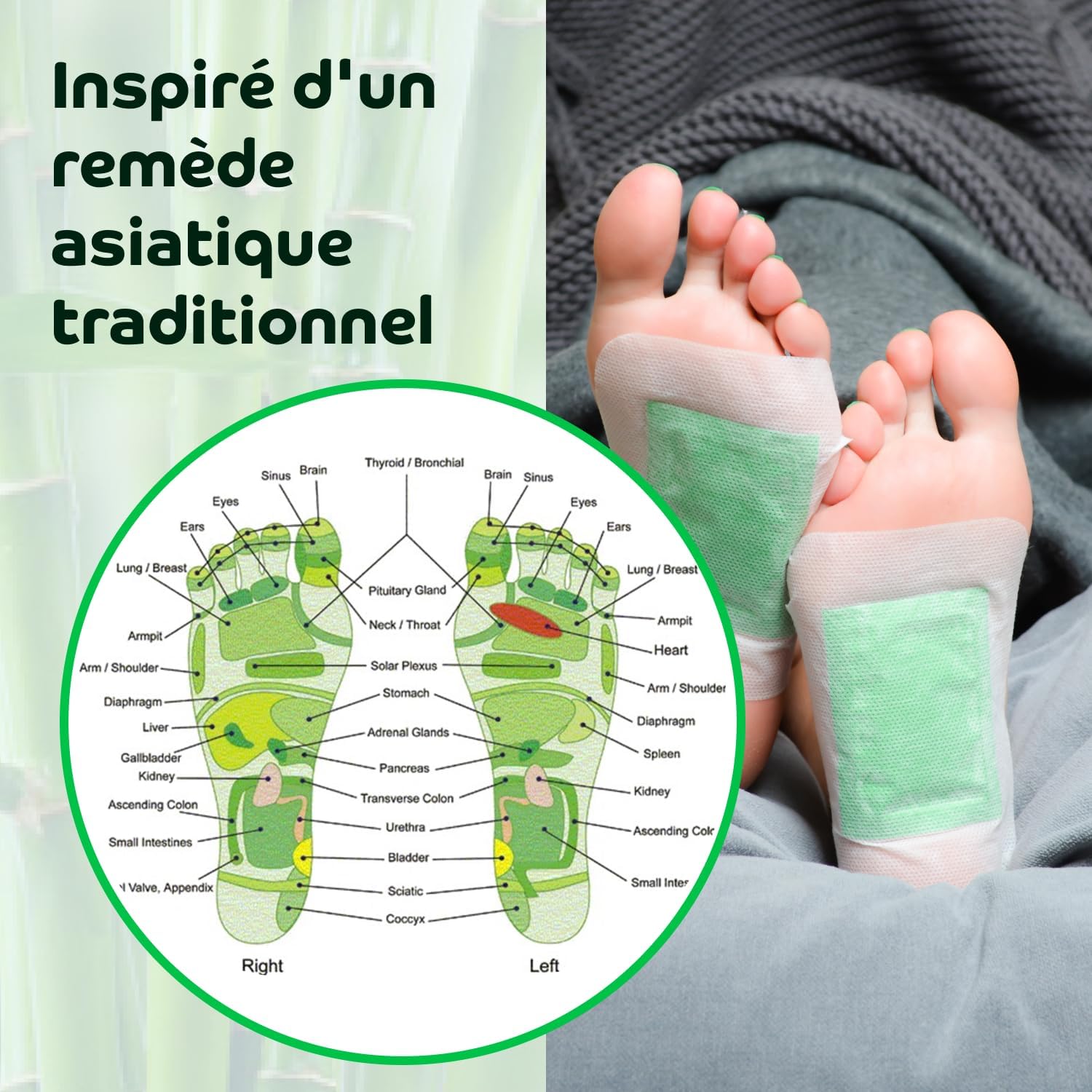 Bandoo Rana Pads - 30 Natural Detox Foot Pads - Deep Cleansing Foot Care - Ancestrally Inspired Plantar Patches for Soothing and Purification Routine - Image 5