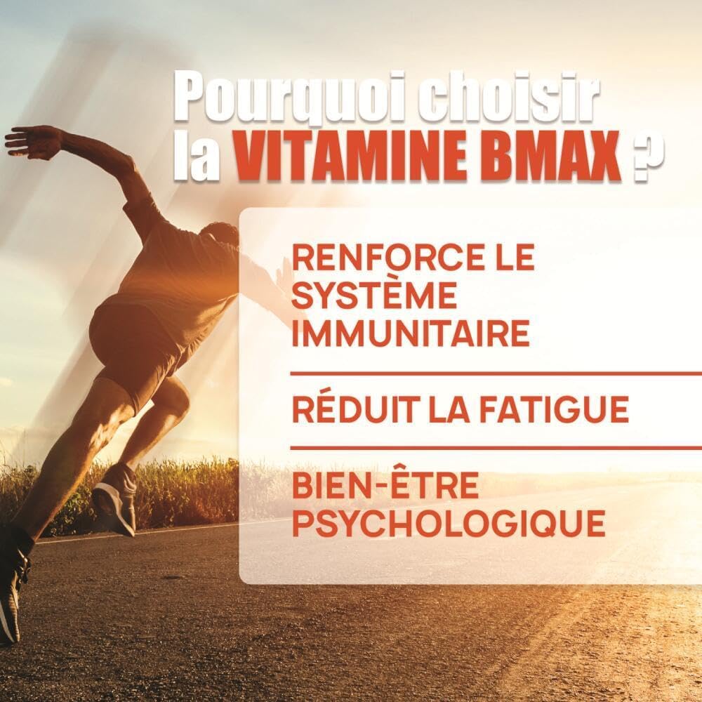 VITAMIN B COMPLEX B Maxx - Highly Dosed - Vitamins B1, B2, B3, B5, B6, B7, B9, B12 - Immune System, Fatigue Reduction - Programme 90J - 90 Tablets - Eric Favre - Image 3