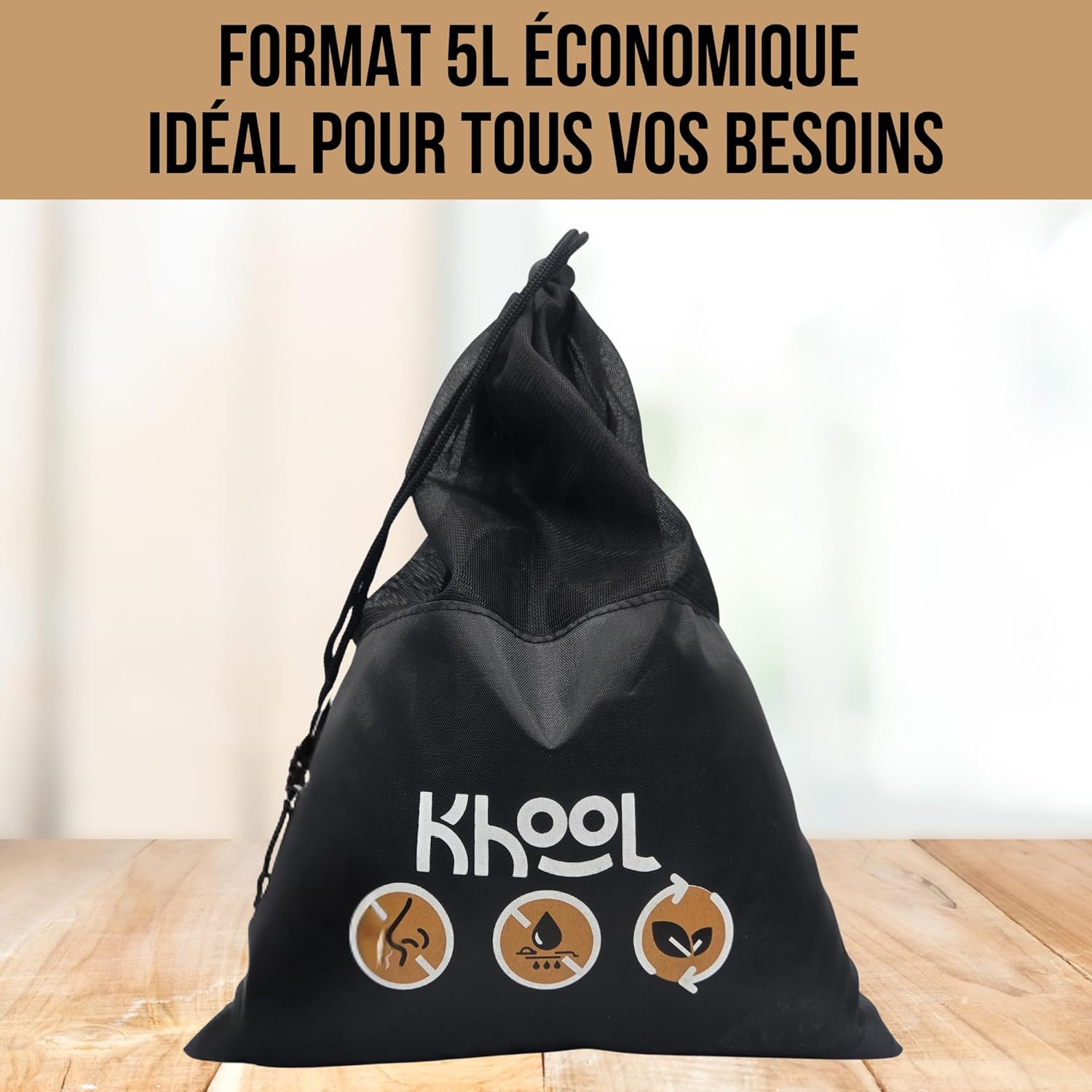 KHOOL - Activated Carbon Granules 5L - Bamboo Charcoal Filtration Air and Water - Hood, Aquarium and Pond - Economical Large Capacity - Long-Lasting Refill - Original France - Image 9