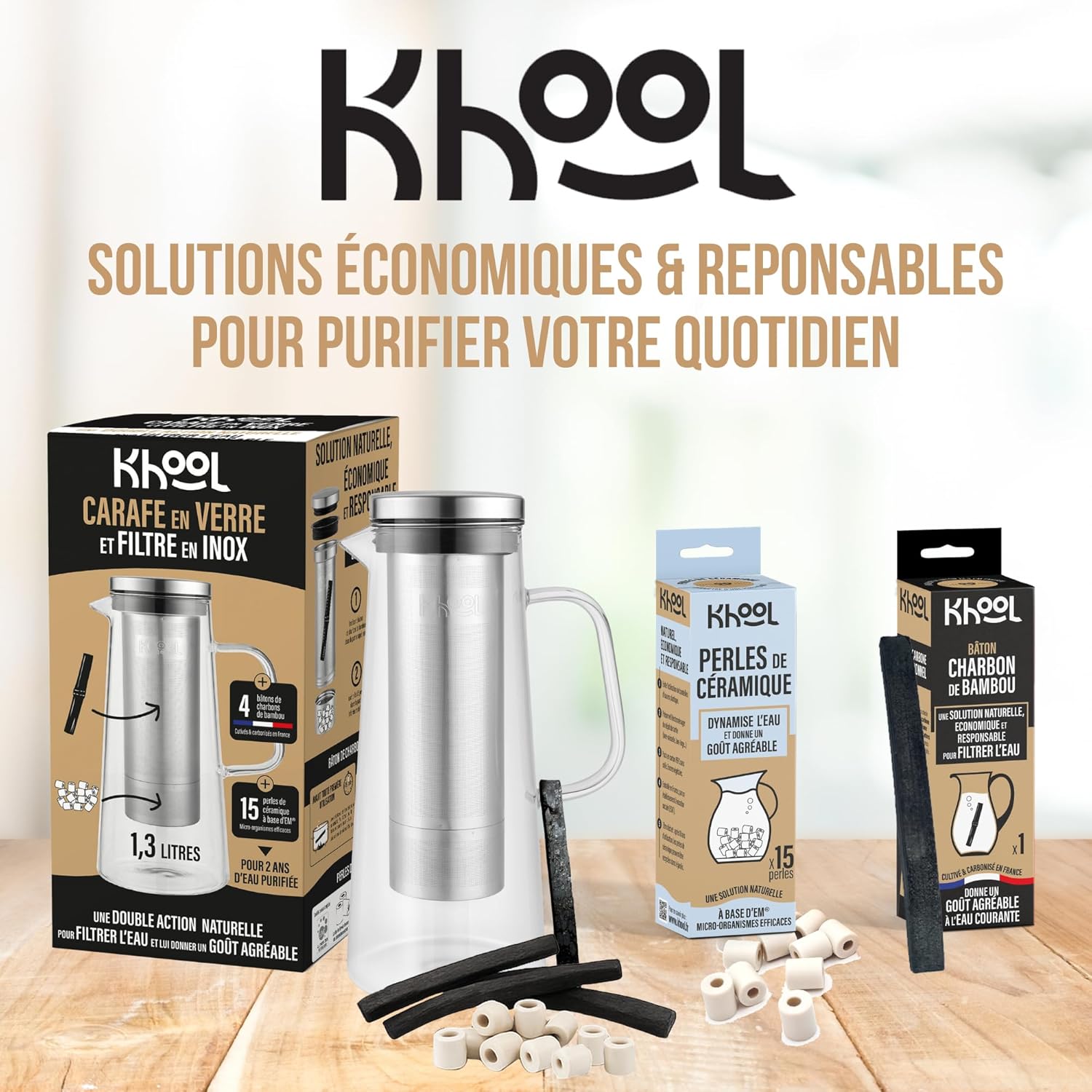 KHOOL - Activated Carbon Granules 5L - Bamboo Charcoal Filtration Air and Water - Hood, Aquarium and Pond - Economical Large Capacity - Long-Lasting Refill - Original France - Image 10