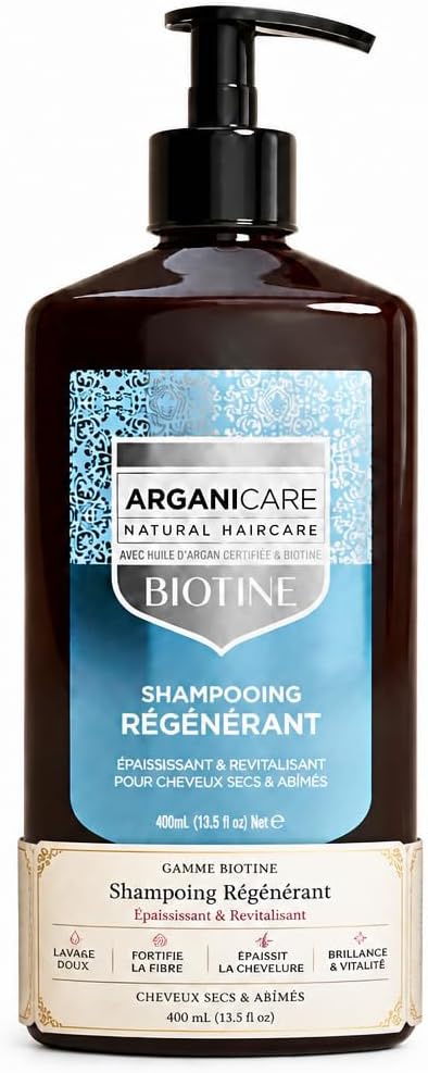 Biotine & Collagen Strengthening Conditioner 400ml - Thickening Care for Fine and Damaged Hair, Natural Formula with Argan Oil, Easy Detangling, Softness & Shine - Image 2