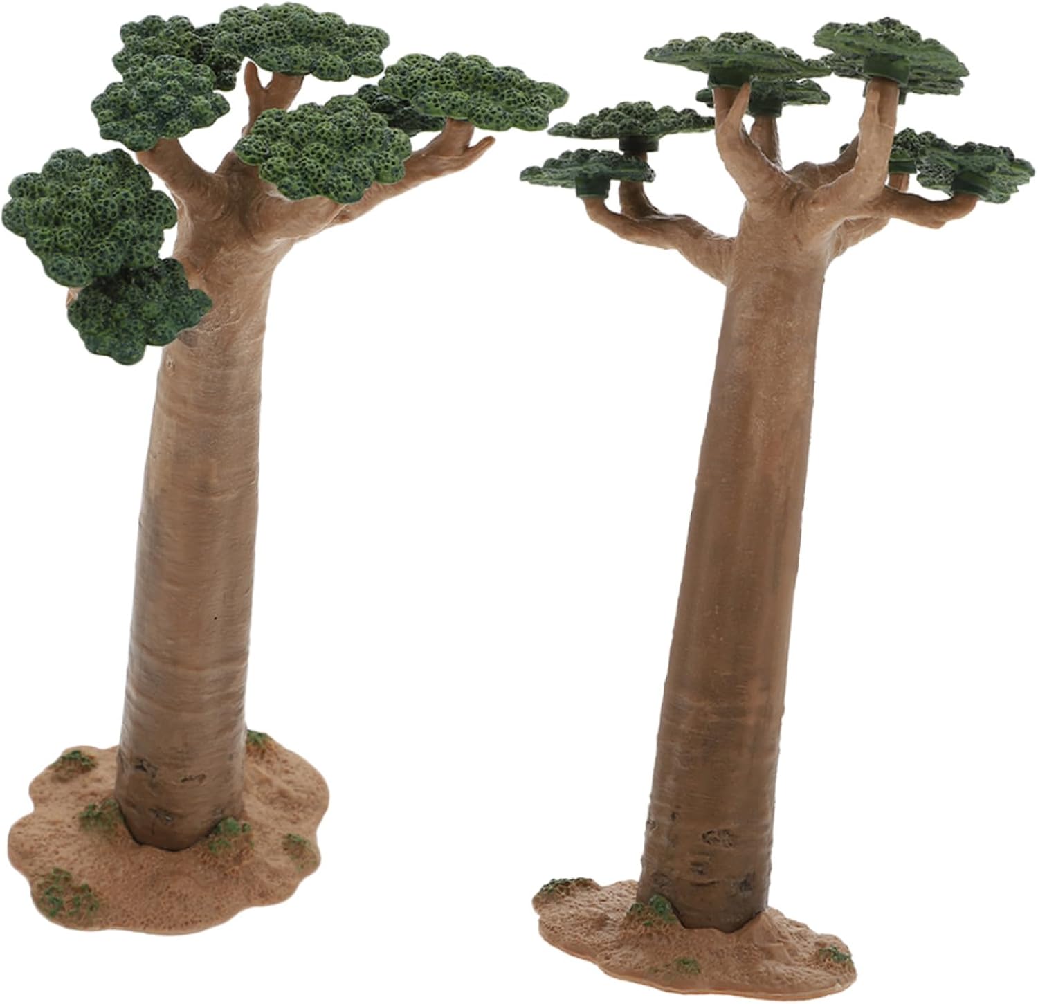 COHEALI Modèle Mini Baobab Artificiel en PVC, Décoration Stable et Résistante pour Table de Maquettes ou Décoration Intérieure, Lot de 2 Pièces Fond Plat - Image 2