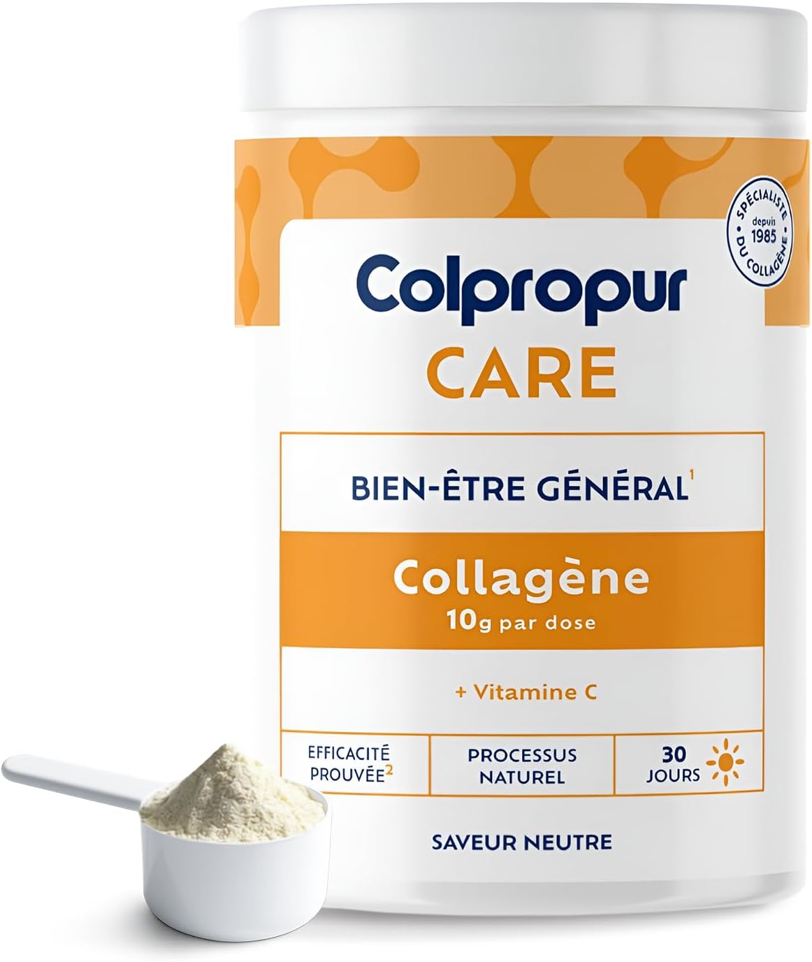 COLLAGENE Powder | 30 Days | Food Supplement | Hydrolyzed Collagen, Vitamin C | Bones, Joints & Skin Support | Neutral Flavour | Full Traceability | Non-GMO or Additive | COLPROPUR Care - Image 2