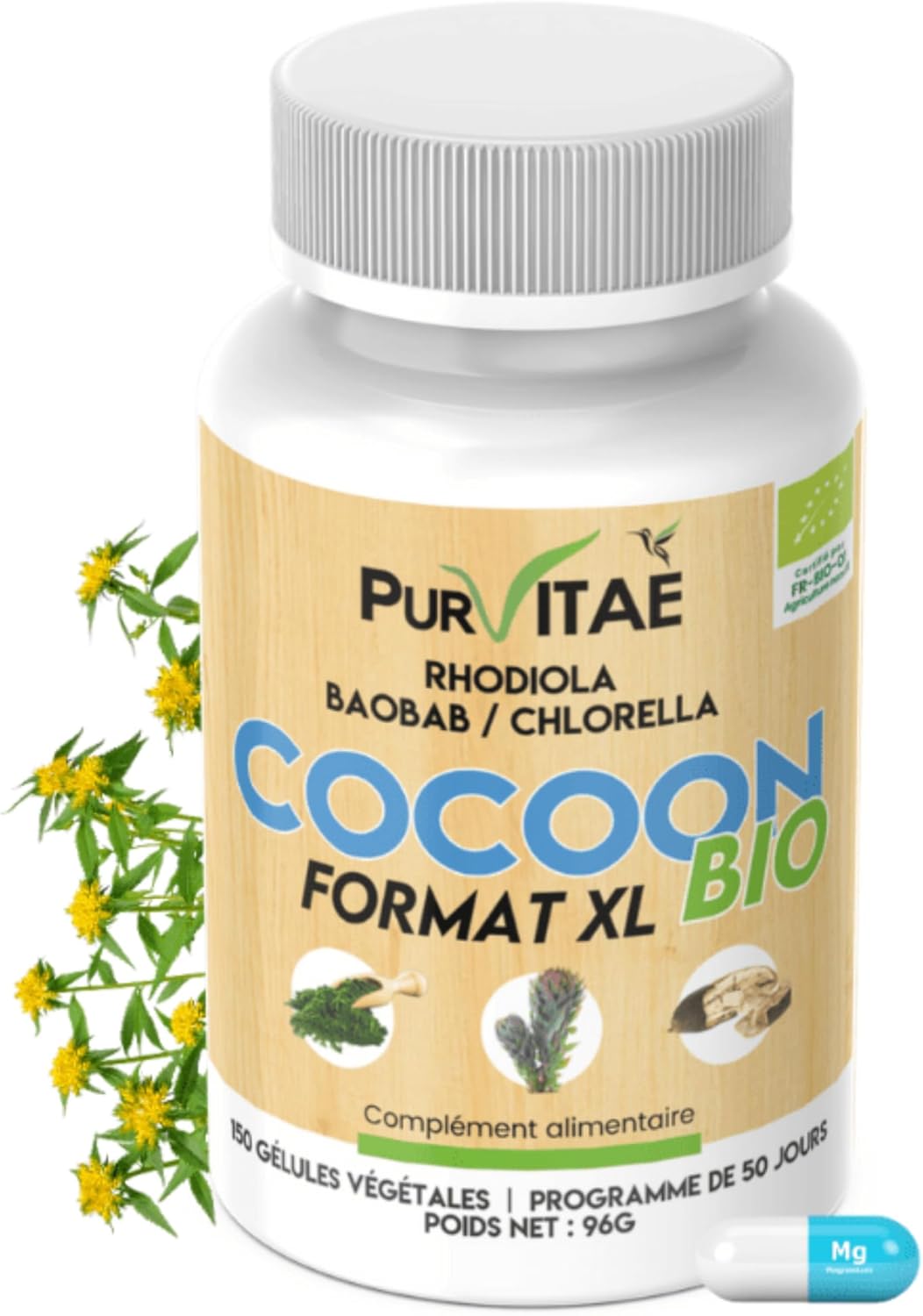 Cocoon Bio | Magnesium for Sleeping | Improves Sleep Quality | Muscle Recovery at Night | Balances pH | Pur Vitaé - Image 2