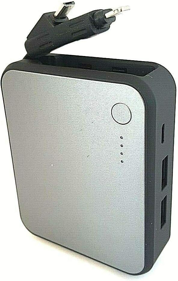 Goji 5,200 mAh Portable Power Bank Charger Lightning and Micro USB Gunmetal Grey - Image 2