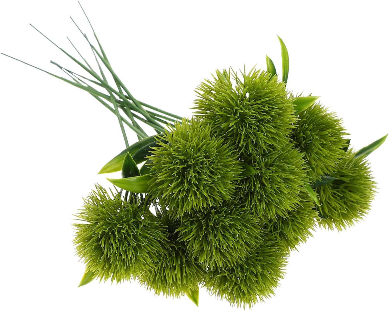 Healifty Artificial Dandelion Plants 10 Pack Artificial Flower Bouquets for Wedding Home Garden Office Wedding Table Decoration (Green) - Image 2