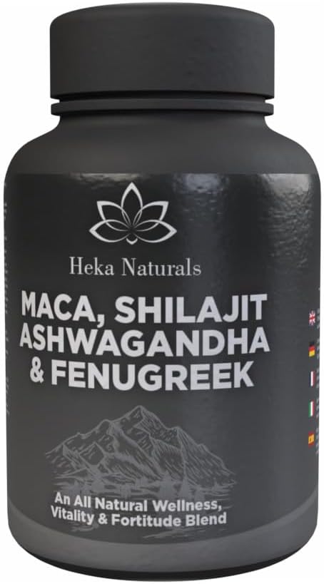 Heka Naturals Male Vitality Complex | 90 Capsules with Ashwagandha, Maca, Fenugreek & Shilajit, Plant Extracts Traditionally Used for General Wellness and Active Lifestyles - Image 2