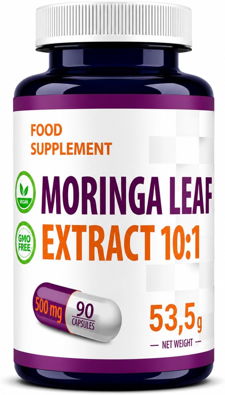 Hepatica Moringa Leaf (Moringa Oleifera) 5,000 mg Equivalent | Extract 10:1 500 mg | 90 Vegan Capsules | GMP & Independent Lab - Image 2