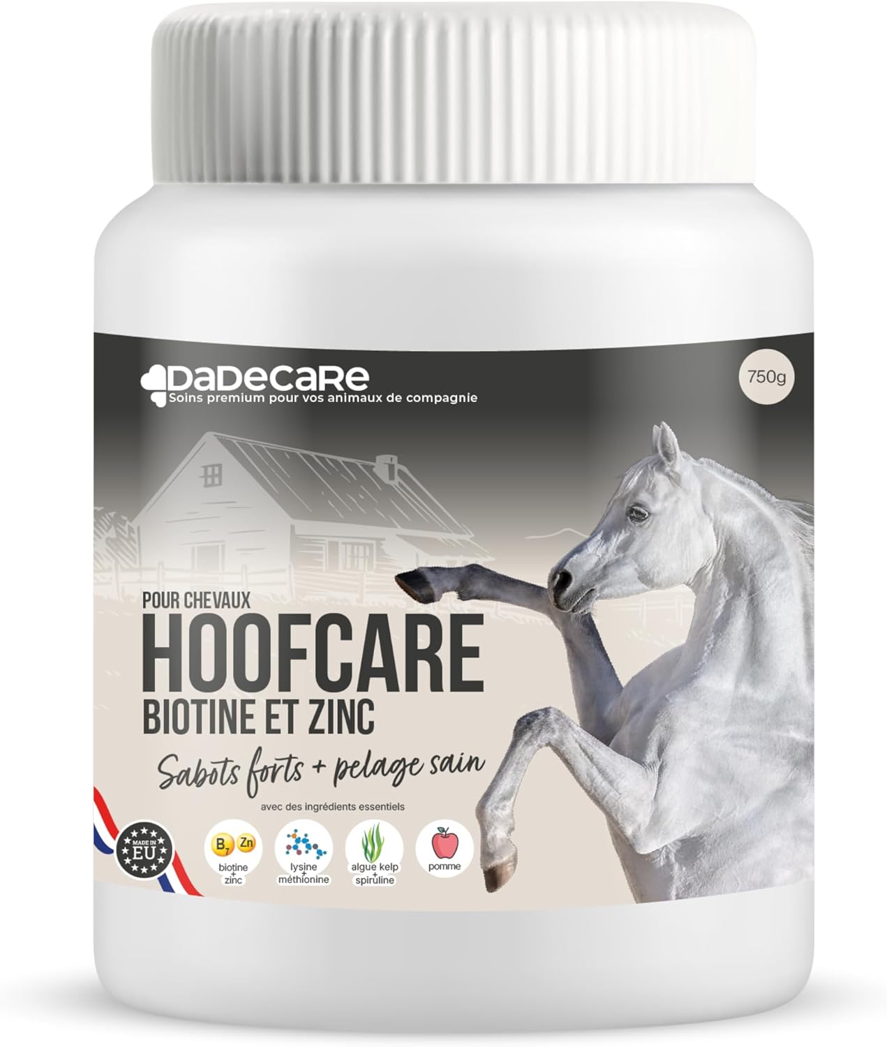 Hoofcare Biotin & Zinc for Horse Helmets 750g - Strong Clogs & Natural Growth - Ideal for Fragile Helmets, Coat Change & Sporty Horses - Hoof & Skin Care - Image 2