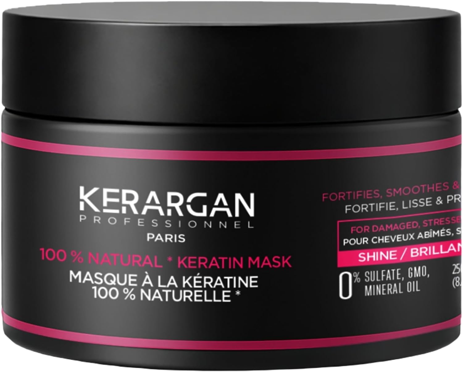 Kerargan - Ultra Repair Keratin Hair Mask for Damaged and Stressed Hair - Fortifies, smoothes and protects - Sulphate, GMO, Mineral Oil - 250ml - Image 2