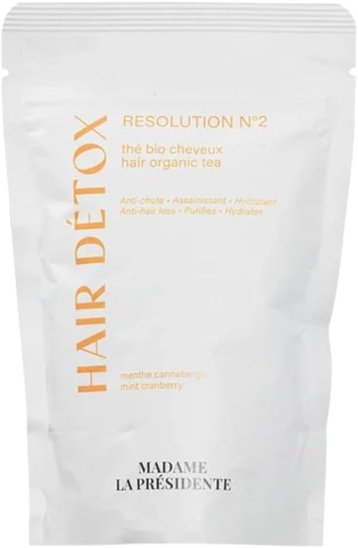 Madame La Présidente – Resolution N°2 - Hair Detox Tea – Sanitizes & purifies the scalp, helps reduce dandruff & discomfort – Drinking or rinsing water/DIY – Green tea & plants – 100g - Image 2