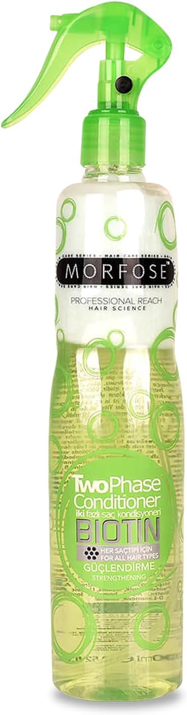 Morfose Biotin Leave-In Conditioner 400ml – Two-Phase Fortifying and Thermoprotective Spray - Image 2