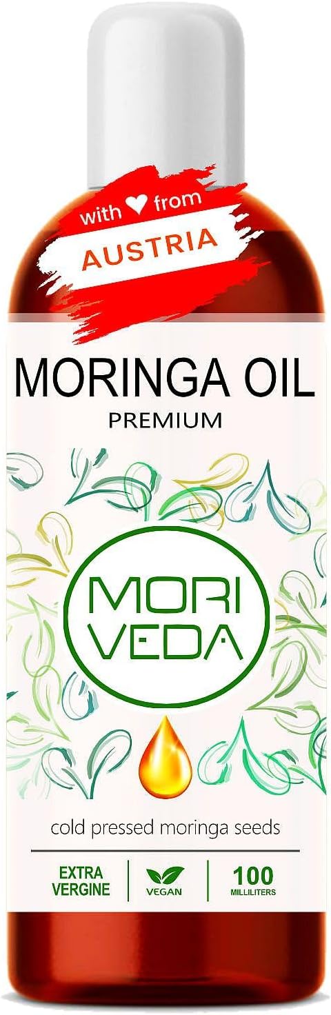 MoriVeda Moringa Oil Premium 100ml Natural Cold Pressed Oil for Skin, Hair & Cooking Rich in Vitamins, Unsaturated Fatty Acids and Antioxidants - Image 2