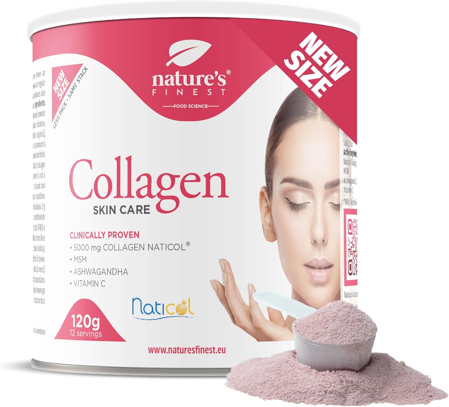 Nature's Finest Collagen Skincare with Naticol Marine Collagen, MSM and Vitamin C Powder, Hydrolyzed Marine Collagen Peptides Type 1 - Hair and Skin Collagen - Image 2