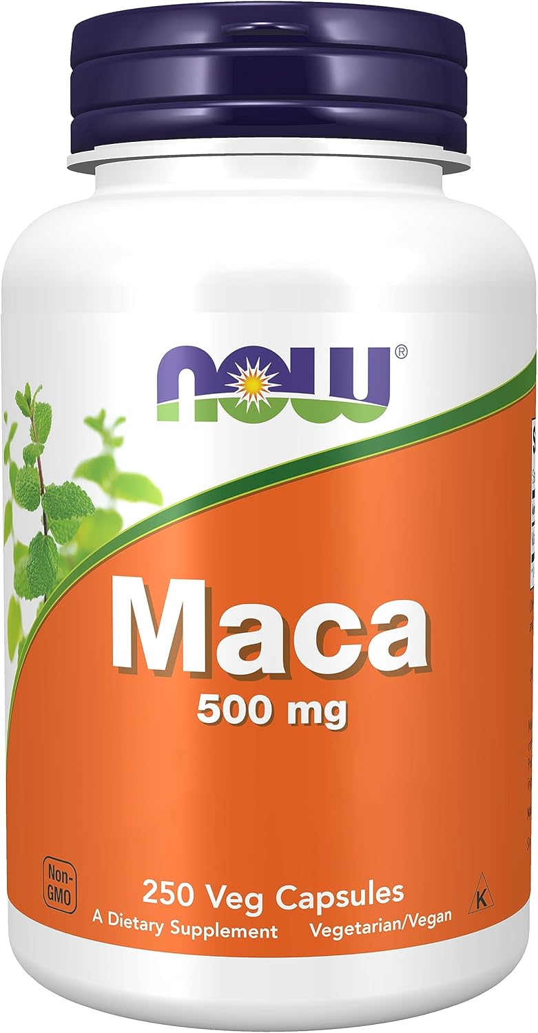 Now Foods, Maca, 500mg, 250 Vegan Capsules, Lab Tested, Vegan, Gluten Free, Soy Free, Vegetarian - Image 2