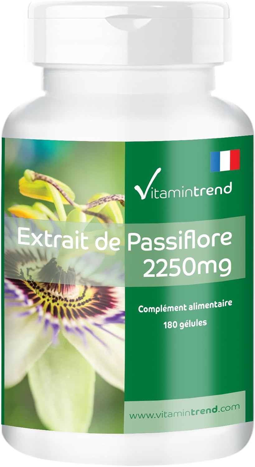 Passionflower Extract 2250mg - Box of 180 capsules -! FOR 2 MONTHS! – Vegan | Vitamintrend® - Image 2