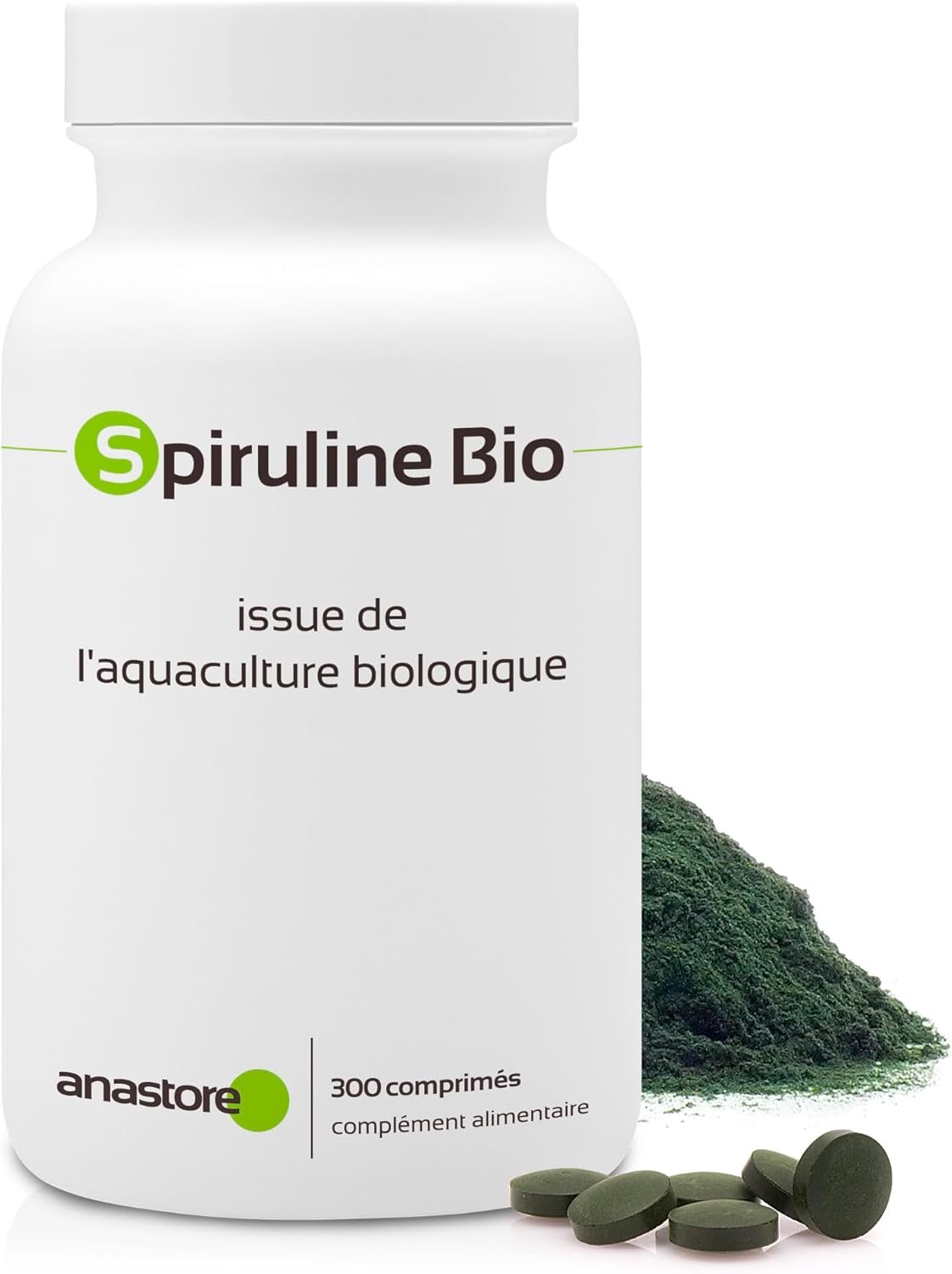 SPIRULINA ORGANIC * 500 mg * The most powerful food, rich in protein and iron, to regain shape and vitality (300 tablets) - Image 2
