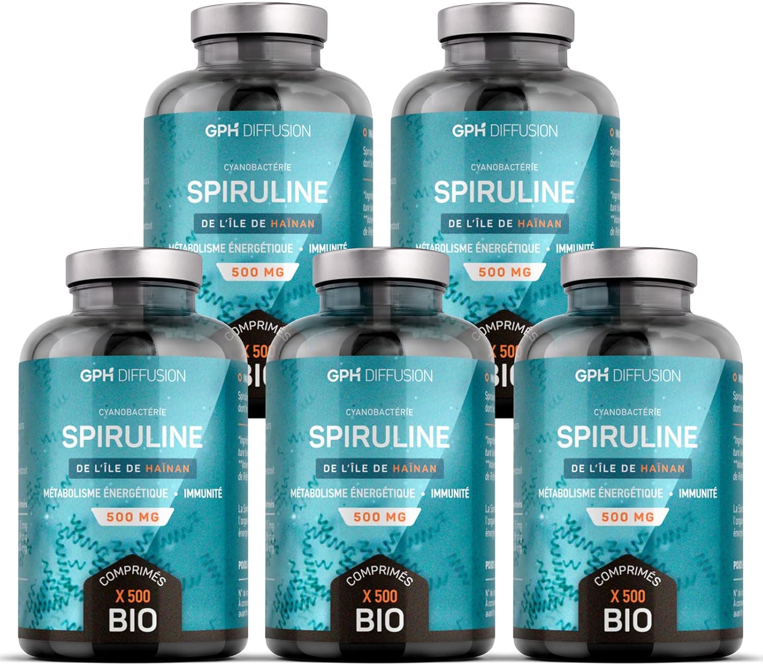 Spirulina Bio 500 mg - 2500 Tablets - Image 2