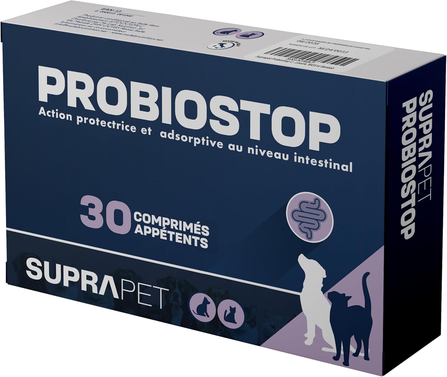 Suprapet Probiostop Probiotics for Dogs and Cats 30 Tablets - Fights Diarrhea and Digestive Disorders - Support for Bacterial Flora of the Gut. - Image 2