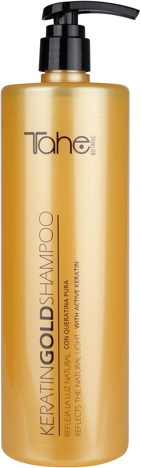 Tahe Keratin Gold Shampoo with Keratin for smoother hair (1000 ml) - Image 2