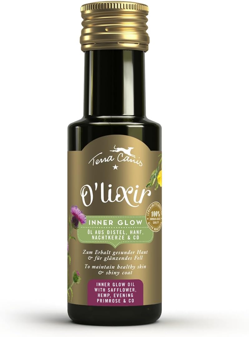 Terra Canis O'LIXIR Oils - Inner-Glow with Thistle & Evening Primrose Oil 100ml | For a Shiny Coat | To Support a Healthy Skin Barrier | Premium Dietary Supplement - Image 2