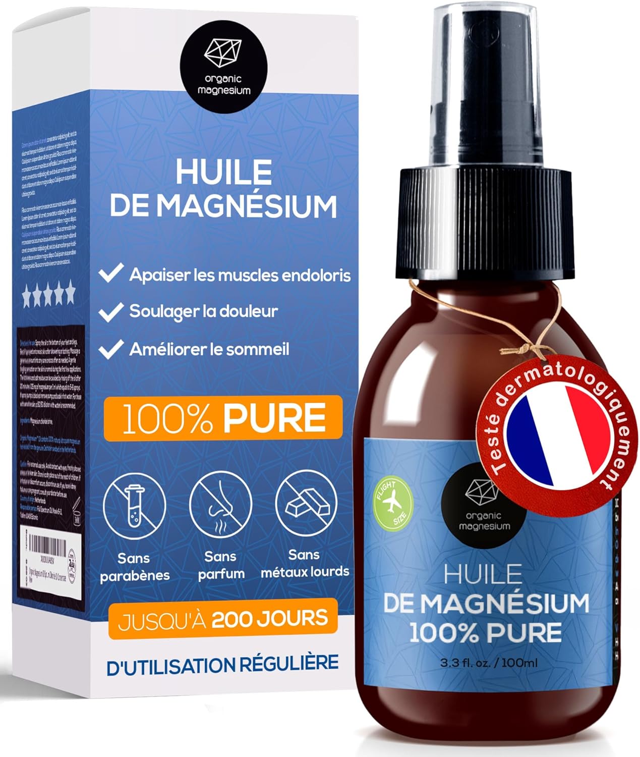 Ultra Pure Magnesium Oil Spray 100 ml - 100% Pure Natural Zechstein Oil from Organic Magnesium | Perfect for Sports and Muscle Relaxation | Chloride Oil Concentrate - Image 2