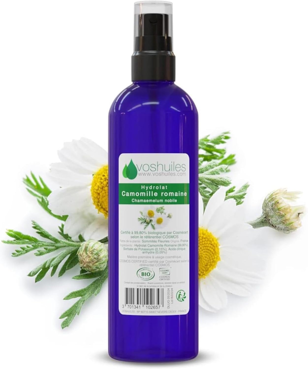 VOSHUILES - Roman Chamomile Hydrosol COSMOS - Soothing and Sweet Floral Water - Delicate Honey Fragrance - Reactive Skin Care for Face and Body - 100 ml - Image 2