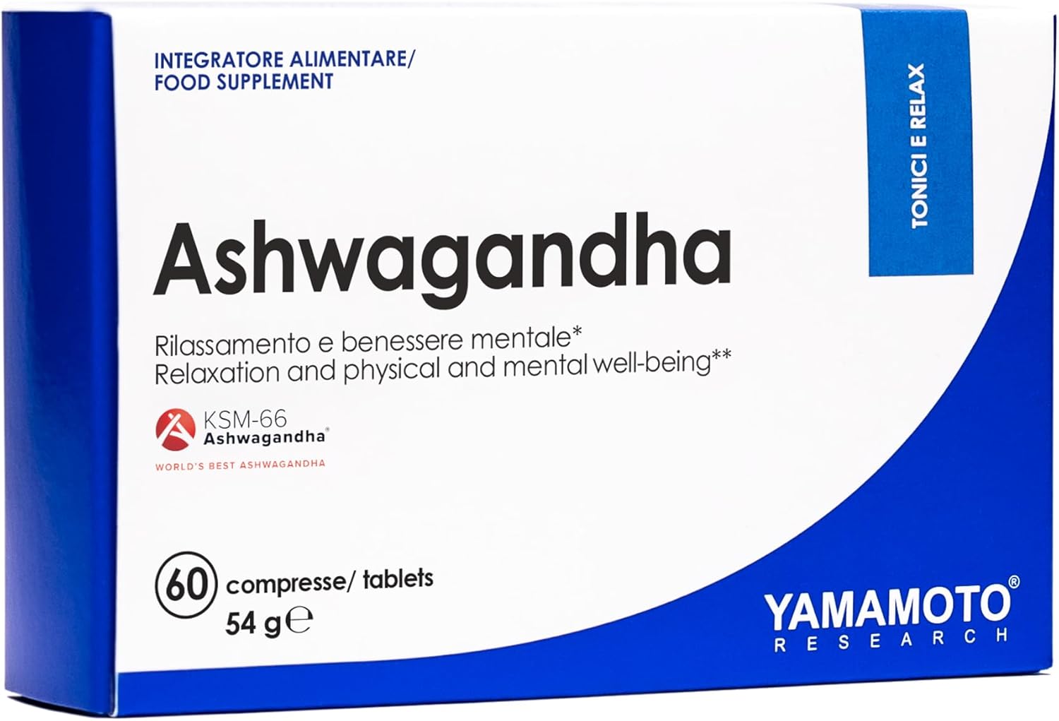 YAMAMOTO RESEARCH, Ashwagandha KSM-66 60 Capsules, Food Supplement with 600 mg Ashwaganda, Optimal for Mental and Physical Wellness, High Concentration - Image 2