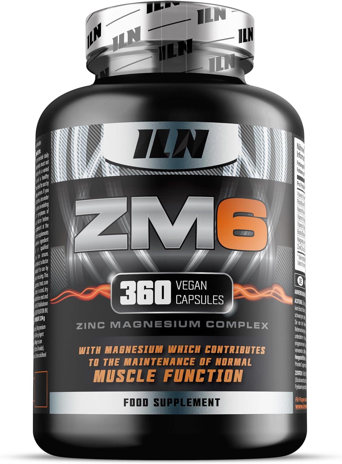 ZM6 High Dose Zinc-Magnesium Supplement - Normal Muscle Function - 360 Vegan Capsules - Image 2