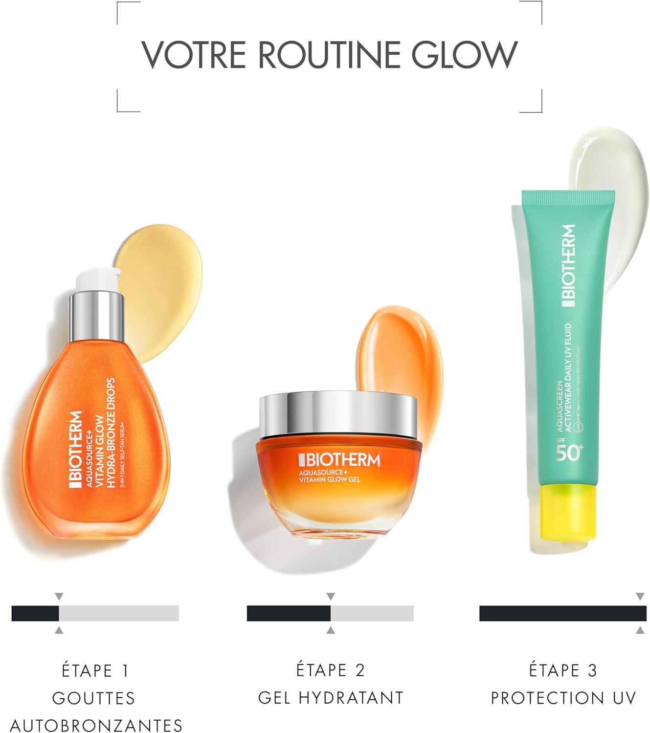 Biotherm Aquasource+ Vitamin Glow Hydra-Bronze, Progressive and Vitaminised Self-Tanning Serum, Instant Radiance and 8H Hydra, 4H Natural Tan, All Skin Types, 50 ml - Image 7