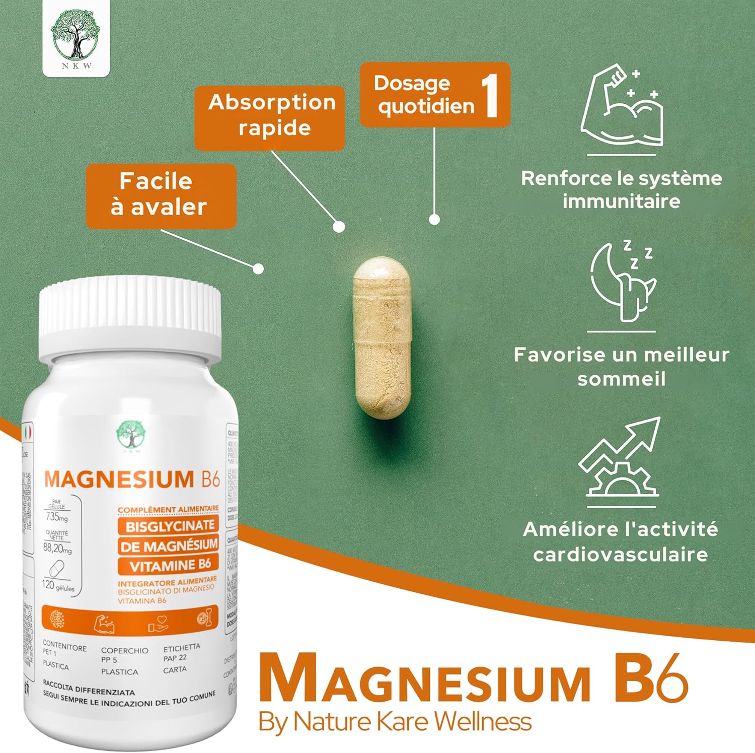 Magnesium Bisglycinate B6 | Magnesium Bisglycinate + Vitamin B6 | mAgnesium Glycinate | MaGnesium Citrate | Magnesium Complex | Magnesium Bisglycinate | Magnesium B 6 | Magnesium B 6 - Image 6