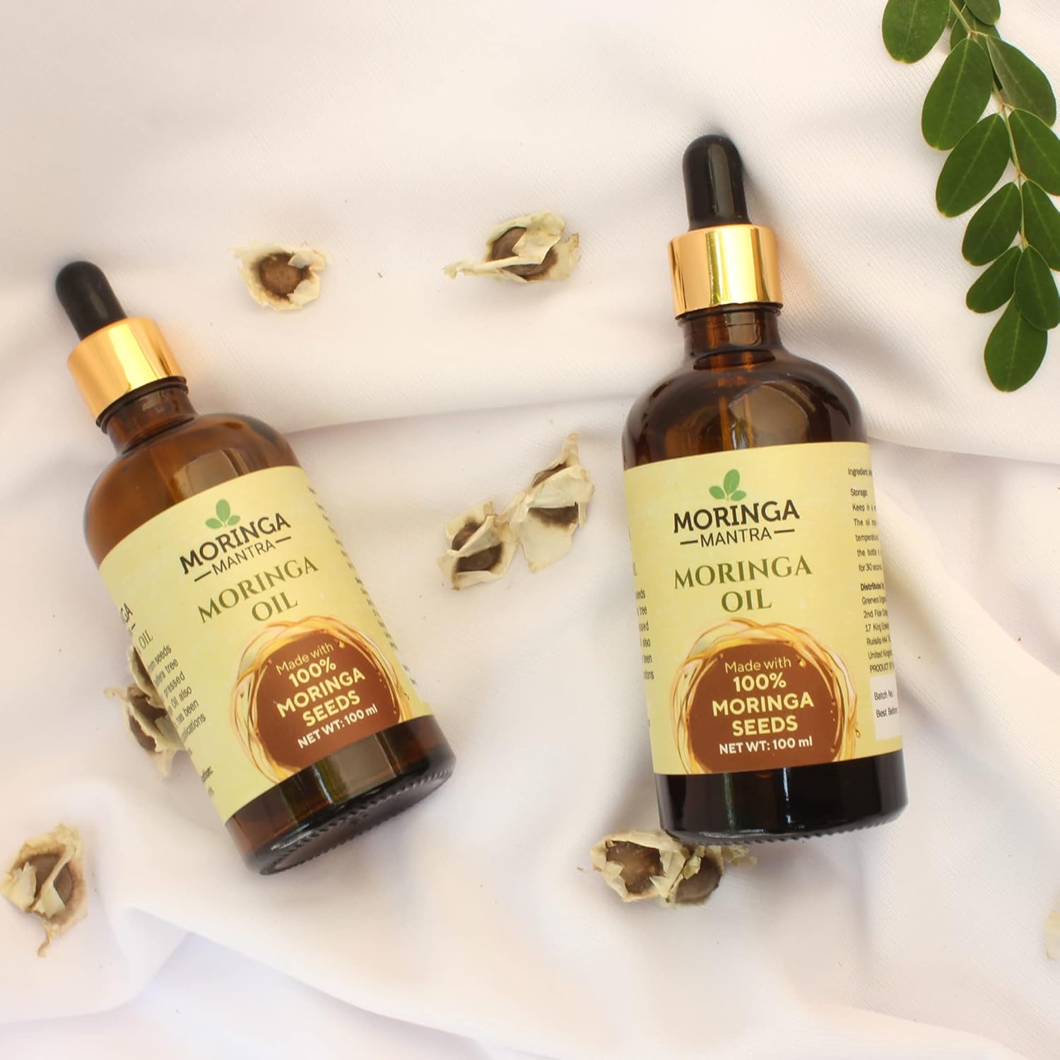 Moringa Mantra Pure Moringa Seed Oil, 100ml, Made from Moringa Oleifera Seeds, Cold Pressed Oil, No Additives or Additives - Image 3