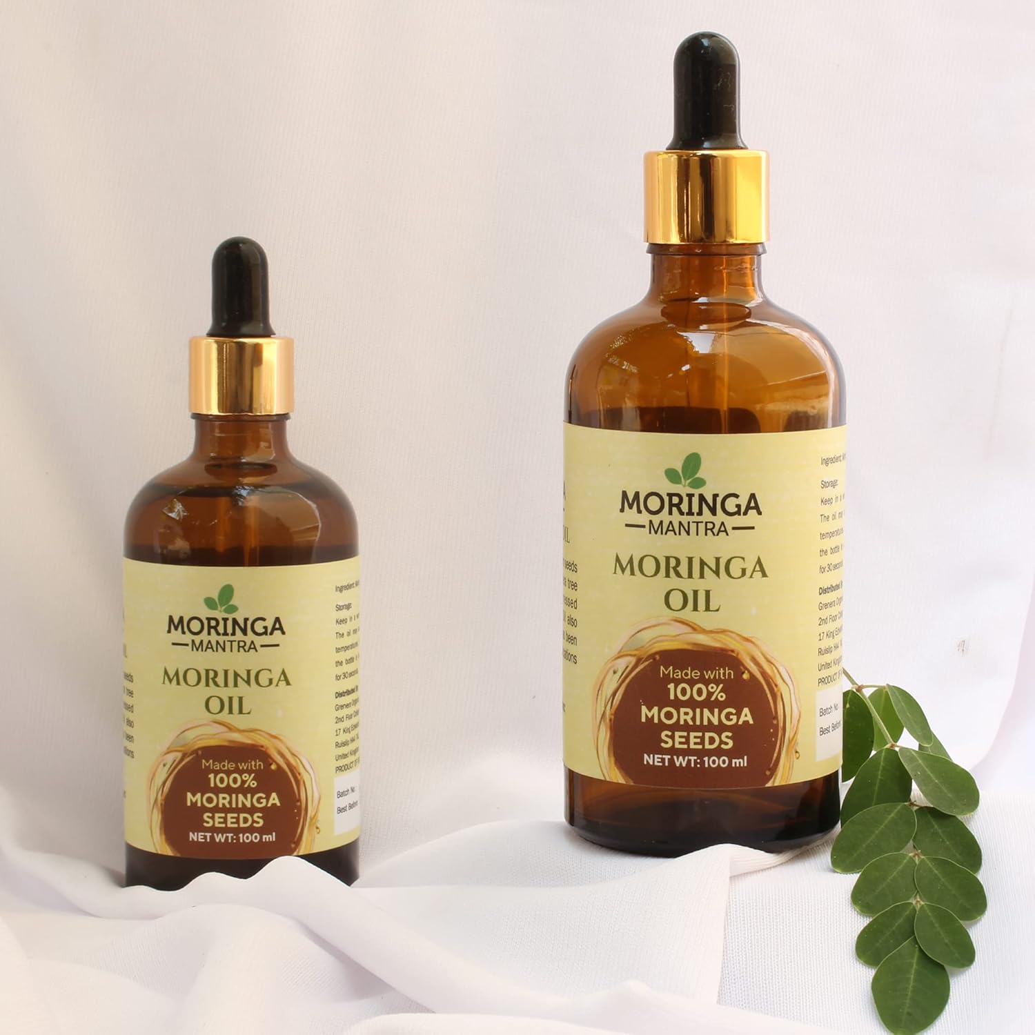 Moringa Mantra Pure Moringa Seed Oil, 100ml, Made from Moringa Oleifera Seeds, Cold Pressed Oil, No Additives or Additives - Image 6