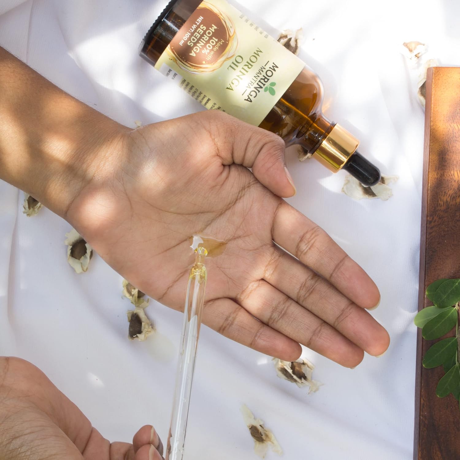 Moringa Mantra Pure Moringa Seed Oil, 100ml, Made from Moringa Oleifera Seeds, Cold Pressed Oil, No Additives or Additives - Image 7
