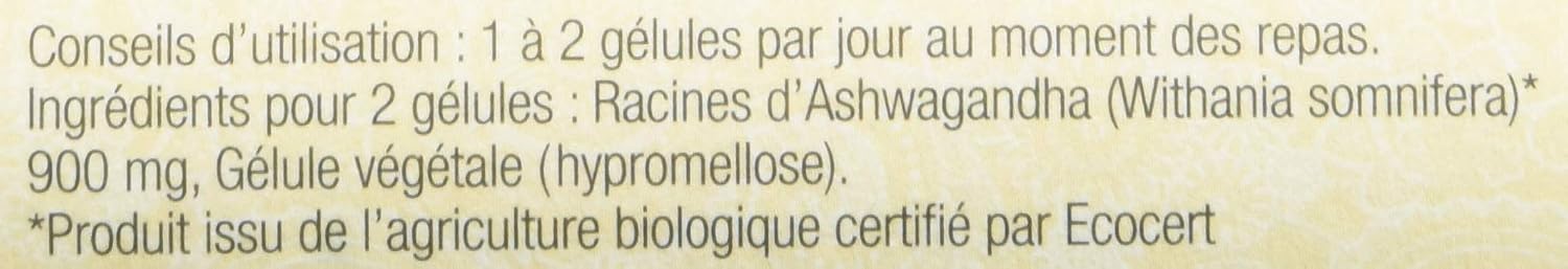 AYur-vana Ashwagandha Organic 60 Vegetable Capsules of 545 mg - Image 4