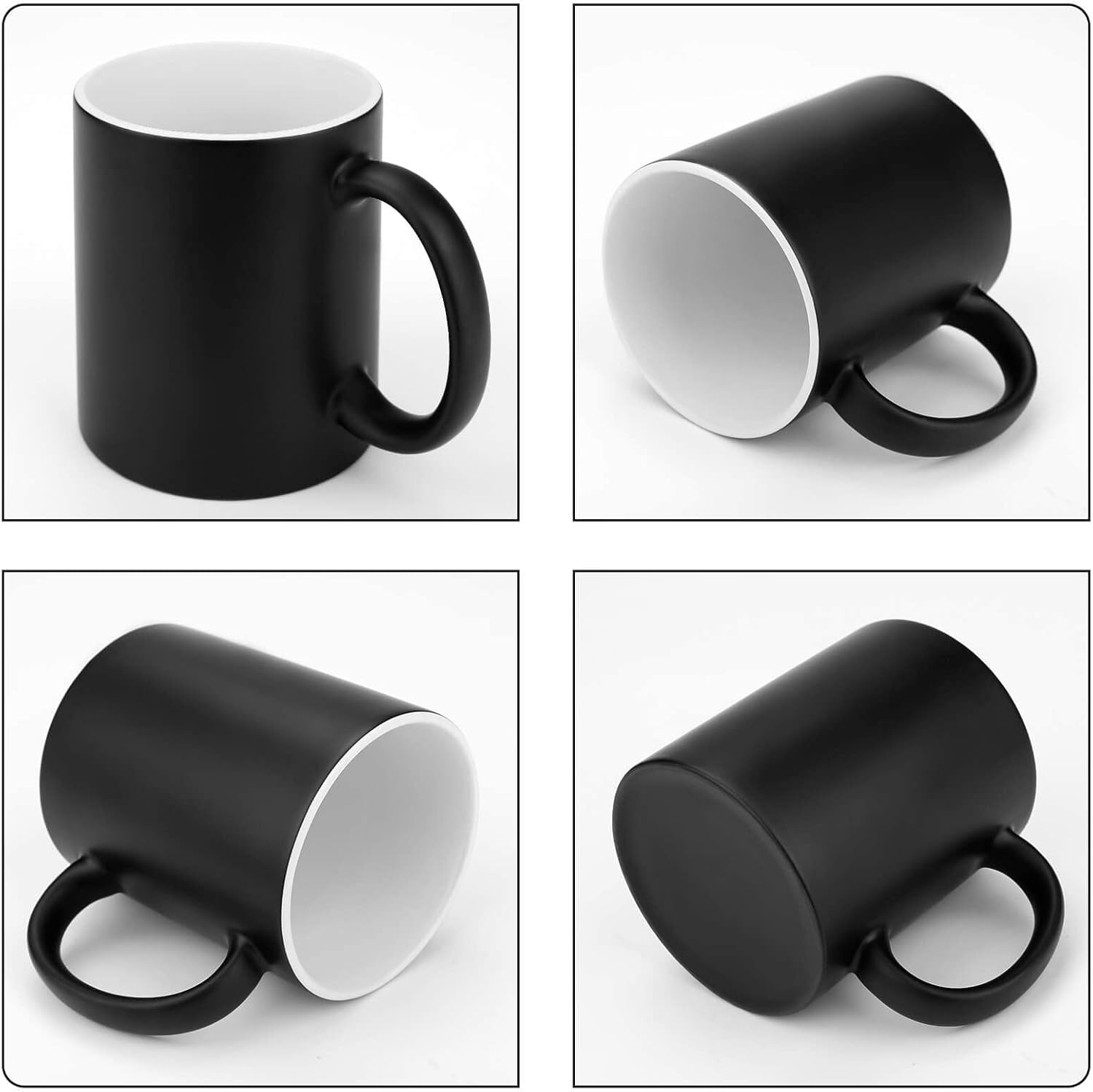 Tasse à café en céramique à changement de couleur avec fleurs d'onagre - 325 ml - Image 6