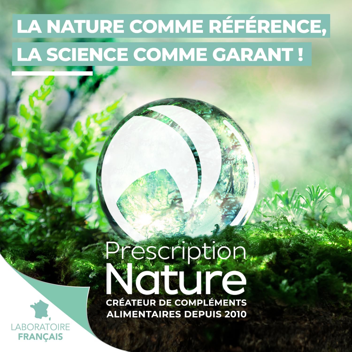 Prescription Nature - NATURAL VITAMIN COMPLEX - Food Supplement - Natural Vitamins (A, B, C, D, E) + Marine Magnesium + Zinc - Made in France - 60 Capsules - Image 3