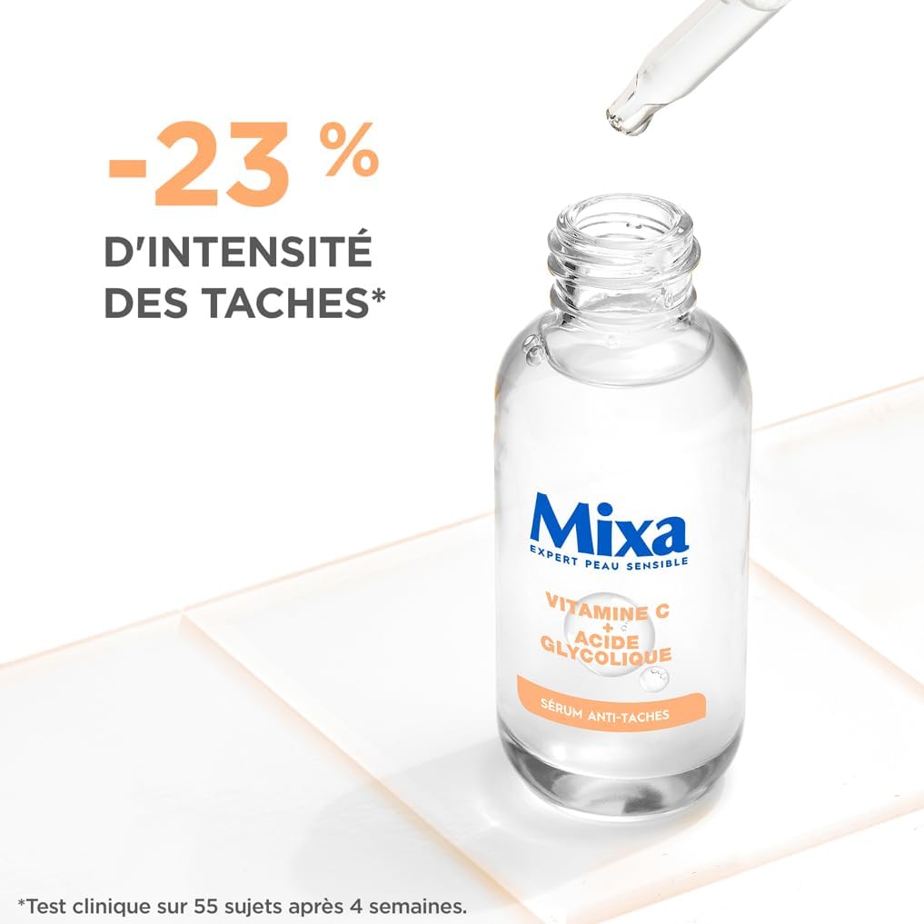 Mixa - Concentrated Anti-Spot Serum - For Dull Complexions - Enriched with Vitamin C and Glycolic Acid - 30 ml - Image 7